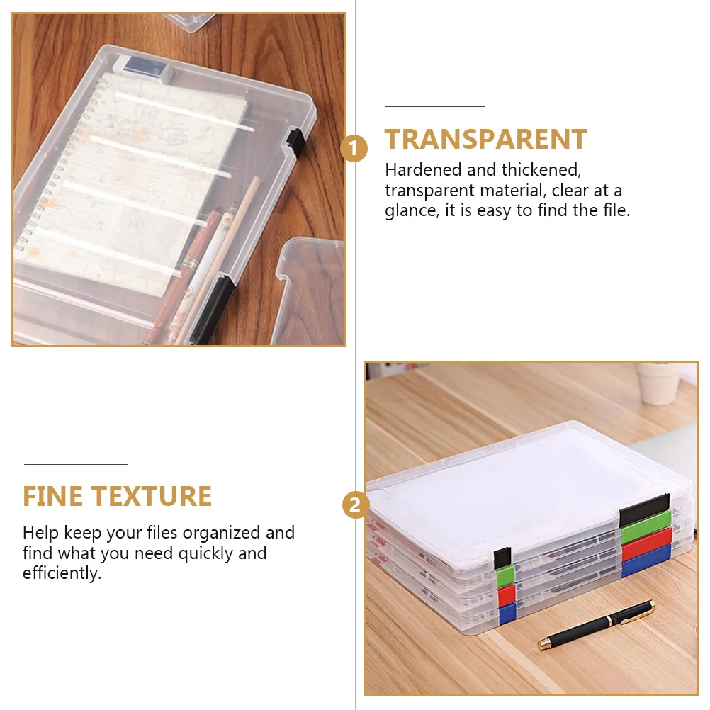 

File Storage Plastic Document ganizer able Folder File ganizer Certificate Holder Portable Paper Files Container