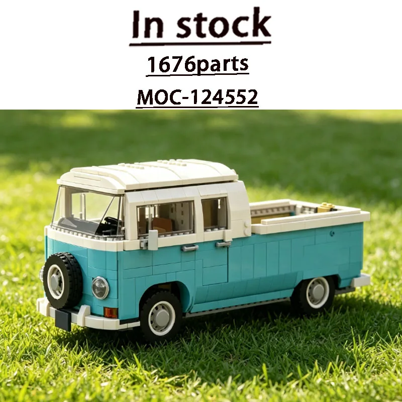 Assembled Model MOC-124552  Popular New Outdoor Camping Vehicle 1676 Parts Creative Custom Birthday Building Block Toy Gift