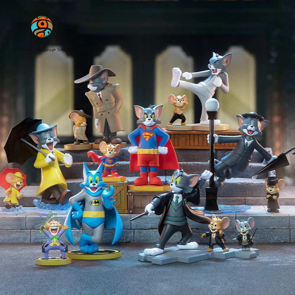 

9cm Tom And Jerry Blind Box Warner Anniversary Collection Series Mysterious Surprise Box Tom And Jerry Christmas Gift For Kids