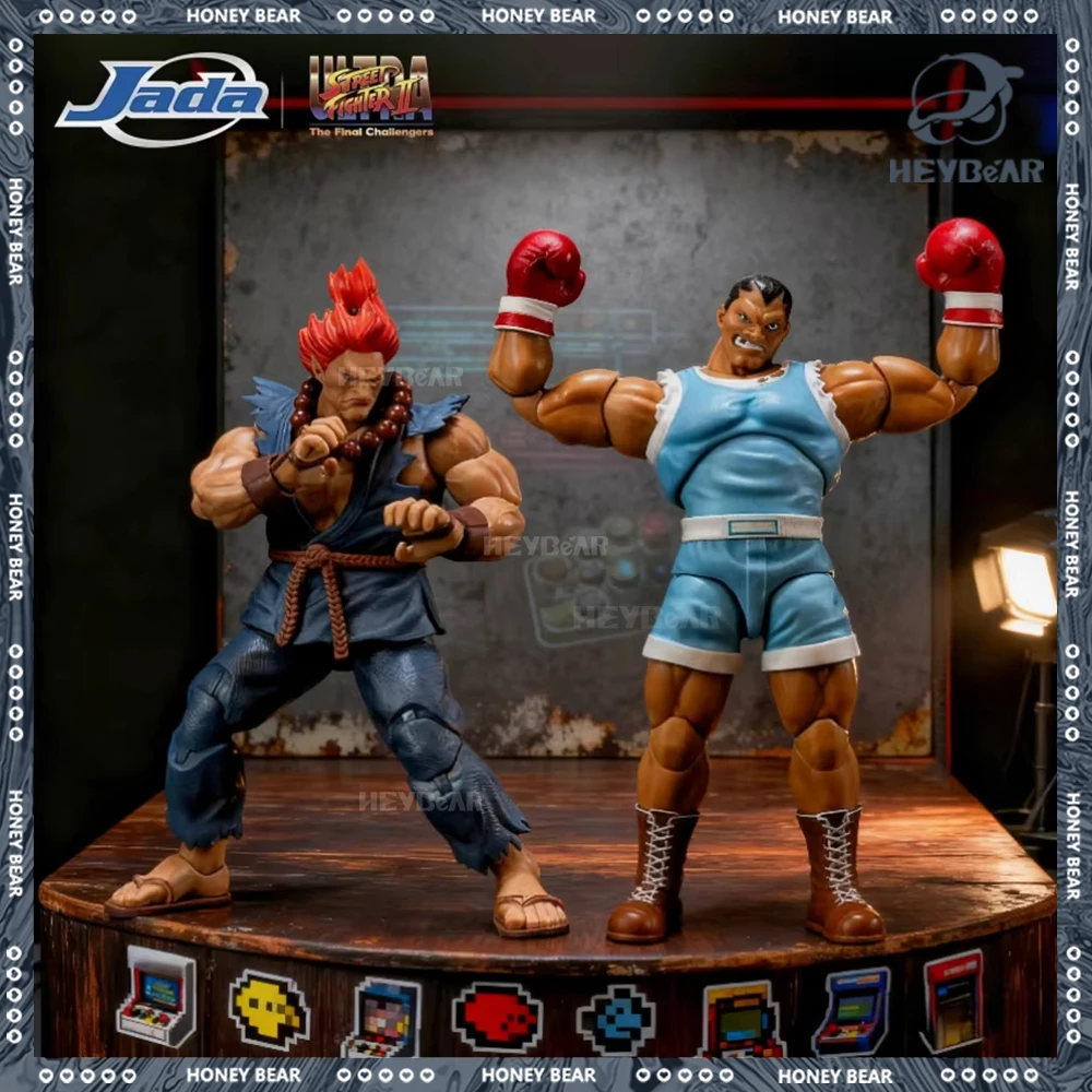 

Jada Toys Street Fighter 2 Gouki M Bison Фигурка оригинал Коллекционная модель Gk Boxer Balrog 1990-х годов Боевая игра Мерч Игрушка