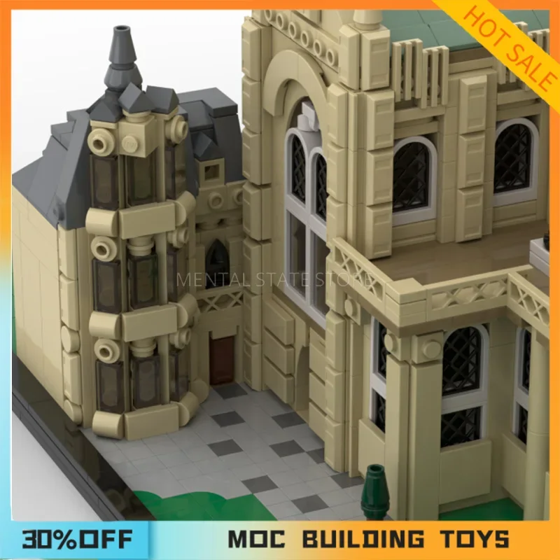 4106PCS Customized MOC Grace Church NYC Church Building Blocks Technology Bricks DIY Creative Assembly Toys Holiday Gifts