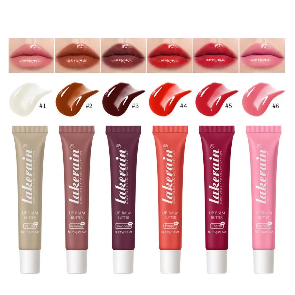 Colorful Lip Oil Balm Moisturizing Shimmer Water Transparent Lipstick Long Lasting Hydrating Jelly Lipgloss Base Gel Cosmetic