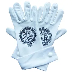 Hollan-Disfraz de Alucard de Anime, guantes de pentagrama, traje de Halloween, Cosplay profesional