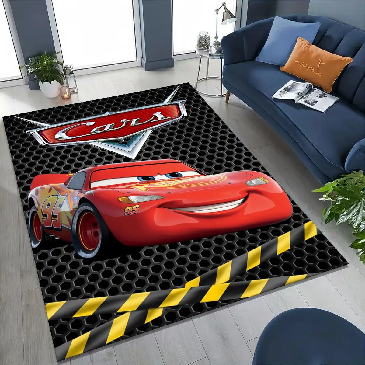 

27 Style Lightning McQueen Cars Cartoon Rug for Bedroom Living Room Sofa Home Doormat Decor, Large Kids Non-slip Floor Mat Gift