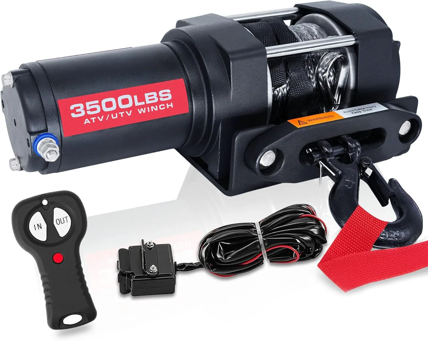 

XINQI 3500LBS 12 V Electric Winch For ATV/UTV/ Boat Winch, Traction Off-road Electric Winch