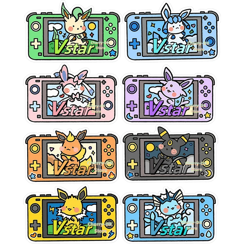 Pokemon Ptcg Vstar Plate Game Console Series Espeon Umbreon Leafeon Psyduck Gengar Jirachi Snorlax Acrylic Game Combat Indicator