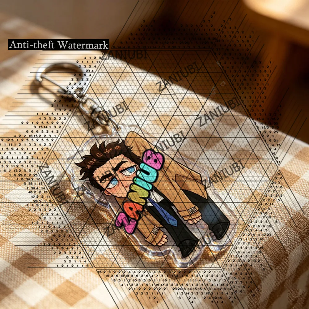 Cartoon Supernatural Keychain Accessories Bag Anime Keyrings Jewelry Manga Game Fans Gifts