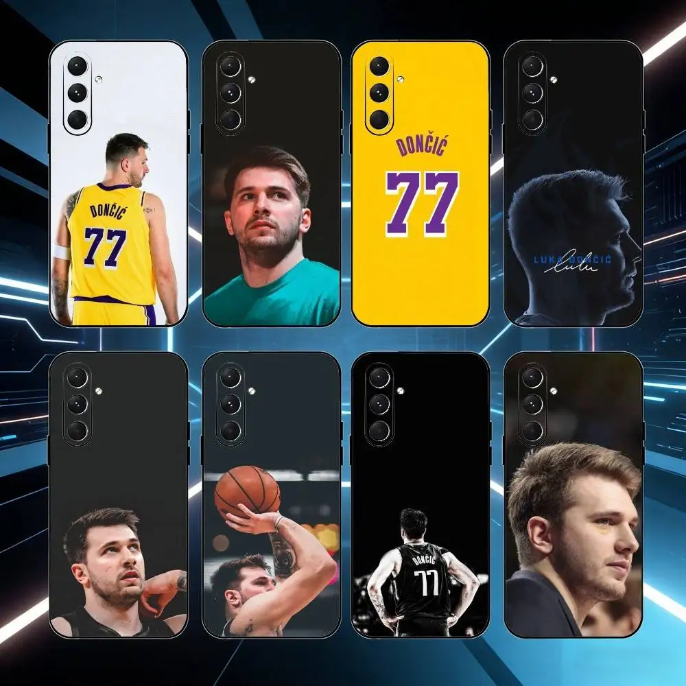 

Basketball L-Luka D-Doncic 77 Phone Case For Samsung Galaxy A73,A72,A71,A70,A52,A51 Others Soft Black Cover