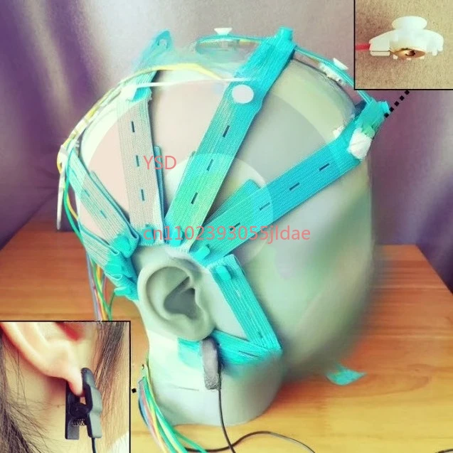 

Крышка EEG — влажный электрод, позолоченный электрод, крышка мозгового электрода, совместимая с устройствами OpenBCI