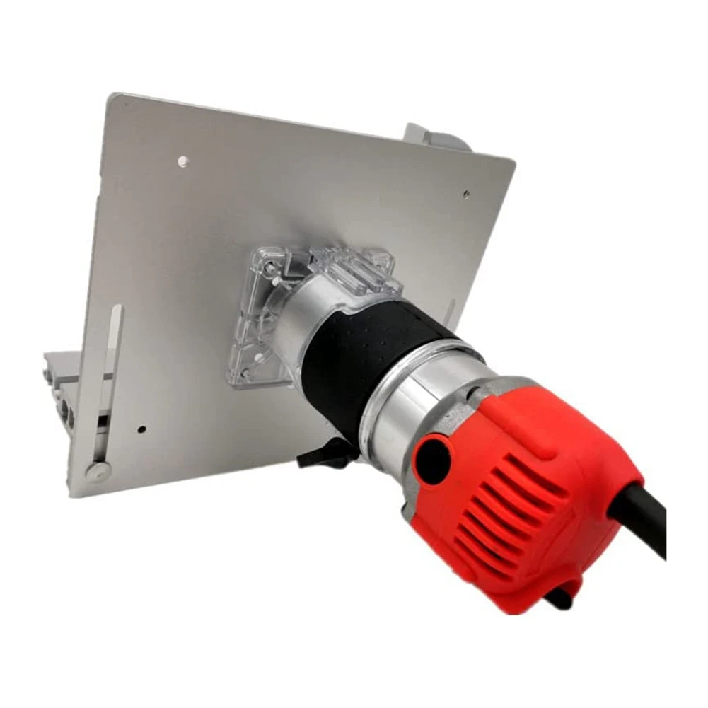 Limited Stock-FF 1 Pcs Router Table Insert Plate W/Miter Gauge New For Woodworking Benches Table Saw Multifunctional Trimmer Eng