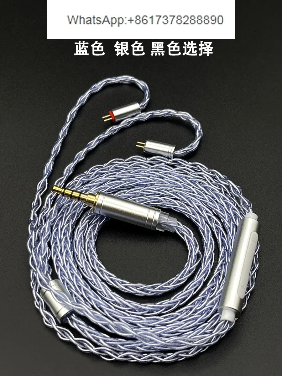 0.78 double needle water rain orchid bamboo 2 hoshino kxxs ea500 ew200 epz earphone upgrade cable with wheat