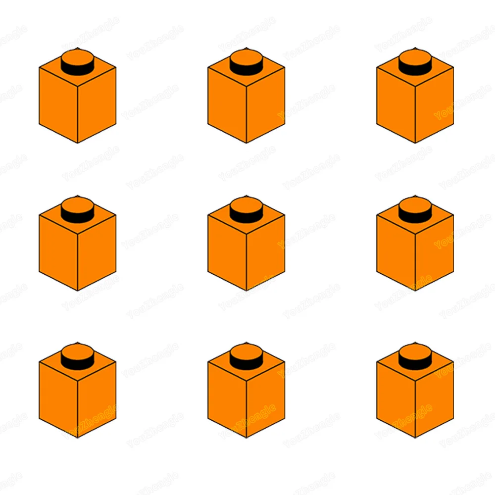 3005 Building Block Base 1x1 High Point Parts MOC Figures Military WW2 Street Scene Weapons Equipment Scene Model Gifts DIY Toys