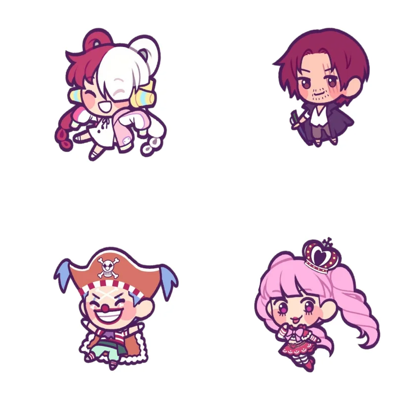One Piece Q Version Acrylic Keychain Lobster Clasp  Nami Sanji Chopper Robin Ace Shanks Buggy Gift for One Piece Fans Collectors view 5