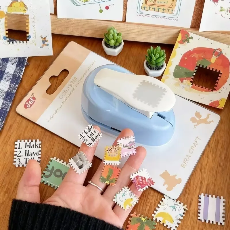 1/2/4PCS Stamp Embossing Tool Edge Punch DIY Craft Handheld Machine for Photo Frame Scrapbooking Paper Cutting and Embossing