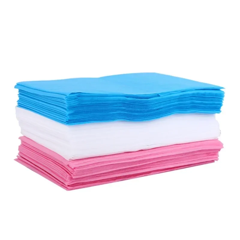 Sábana desechable de viaje para Hotel, 100 Uds., salón de belleza, Spa, mesa de masaje de tela no tejida, cubierta impermeable, ensanchador de labios de Savannah