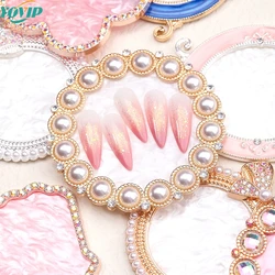1Pcs Pearl Nail Art Palette False Nail Tips Drawing Board Display Stand Resin Showing Shelf Salon Manicure Tools