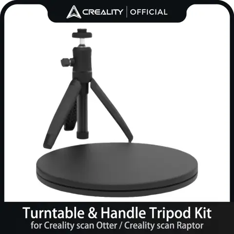 Creality 오리지널 3D 스캐너 CR-Scan Otter/Raptor 3D 스캐너 액세서리용 수동식 턴테이블 및 핸들 삼각대 키트