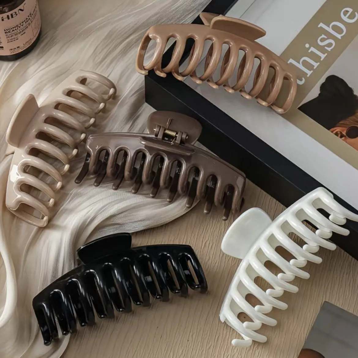 New Silicone Material Hair Claw Clip Crab Barrette Women Ponytail Hair Claws Bath Clip Fashion Girl Hair Accessories - Image 2