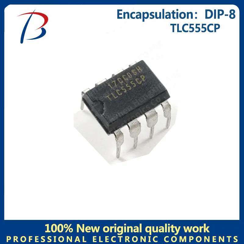 10PCS  TLC555CP Silkscreen TLC555CP timer Timer oscillator inserted in DIP-8