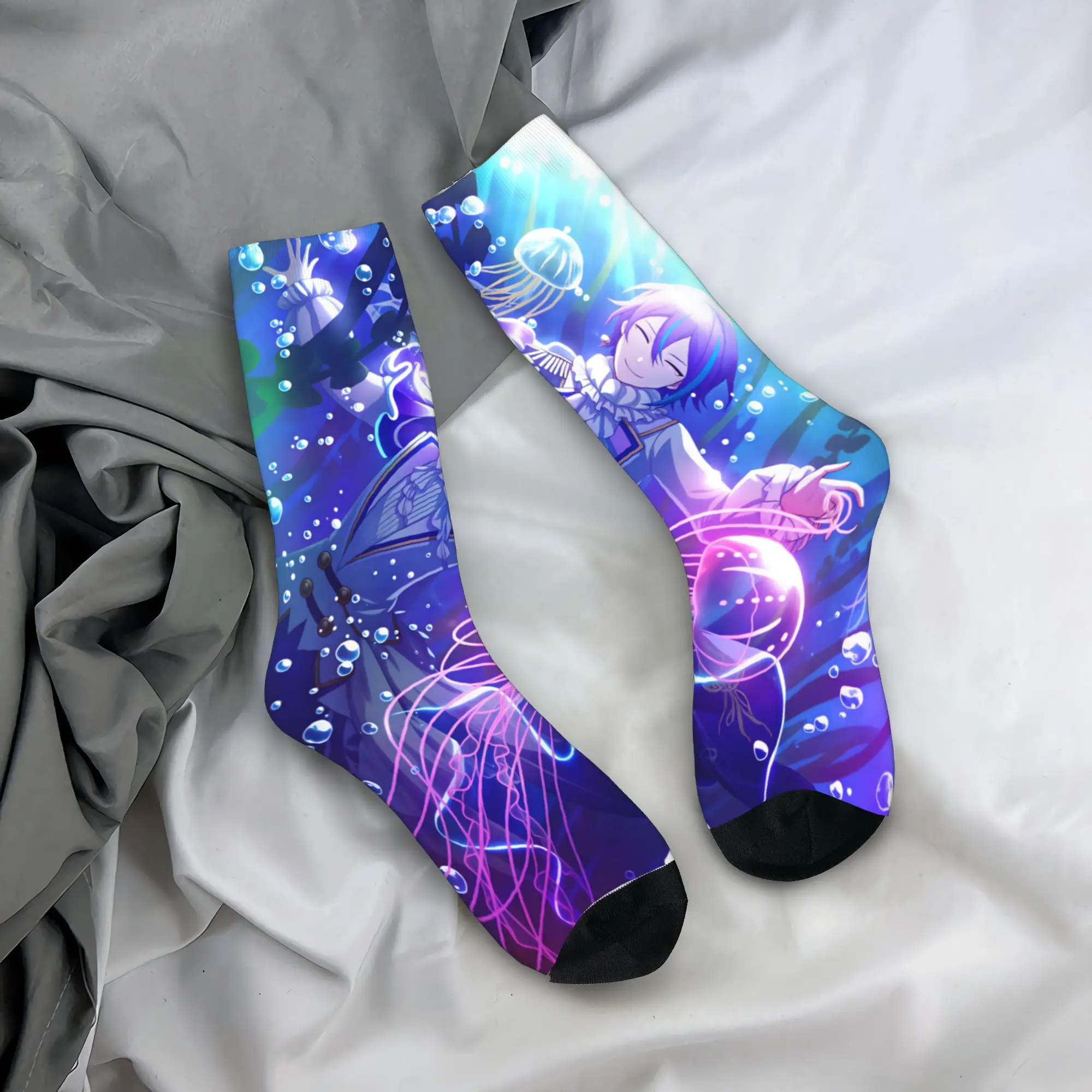 

Project Sekai Rui Kamishiro Anime Game Socks Autumn Stockings Kawaii Couple Medium Soft Socks Graphic Cycling Anti Skid Socks