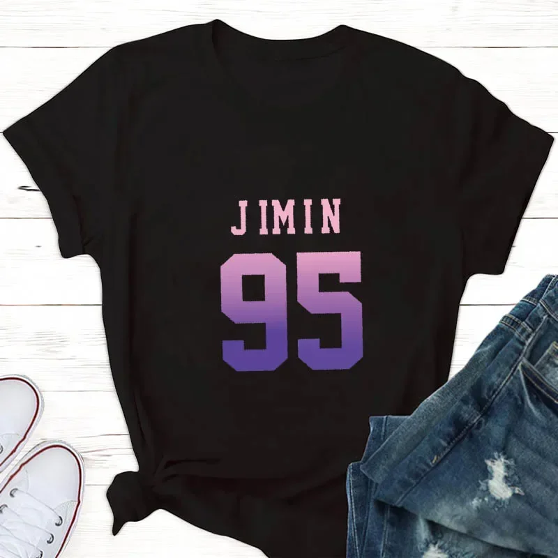 Tops for Women V(taehyung) Jungkook Fan T Shirt Women Suga Kpop Harajuku Tshirt Woman Tshirts Aesthetic Clothes