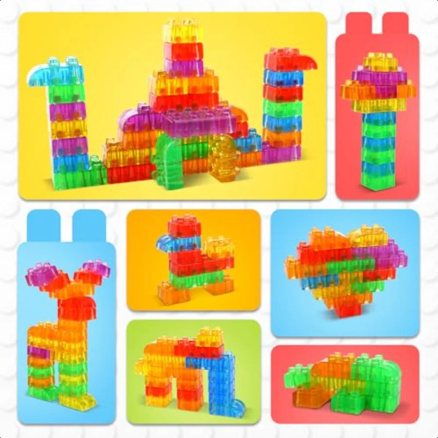 LESONG Zintuiglijke zachte bouwstenen voor peuters 36 stuks Jelly Squishy Stapelblokken voor peuters 13 Zintuiglijk speelgoed voor met Auti