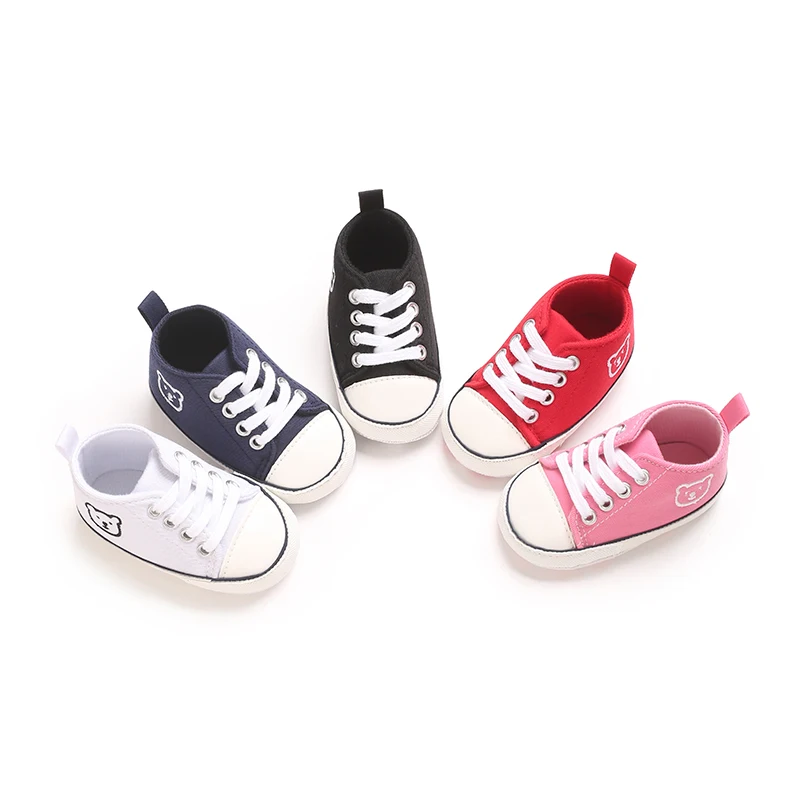 Sepatu Bayi Baru Lahir Bayi Laki-laki Perempuan First Walker, Sepatu Bayi Sol Karet Lembut Sepatu Balita Anti-selip High-Top Fashion