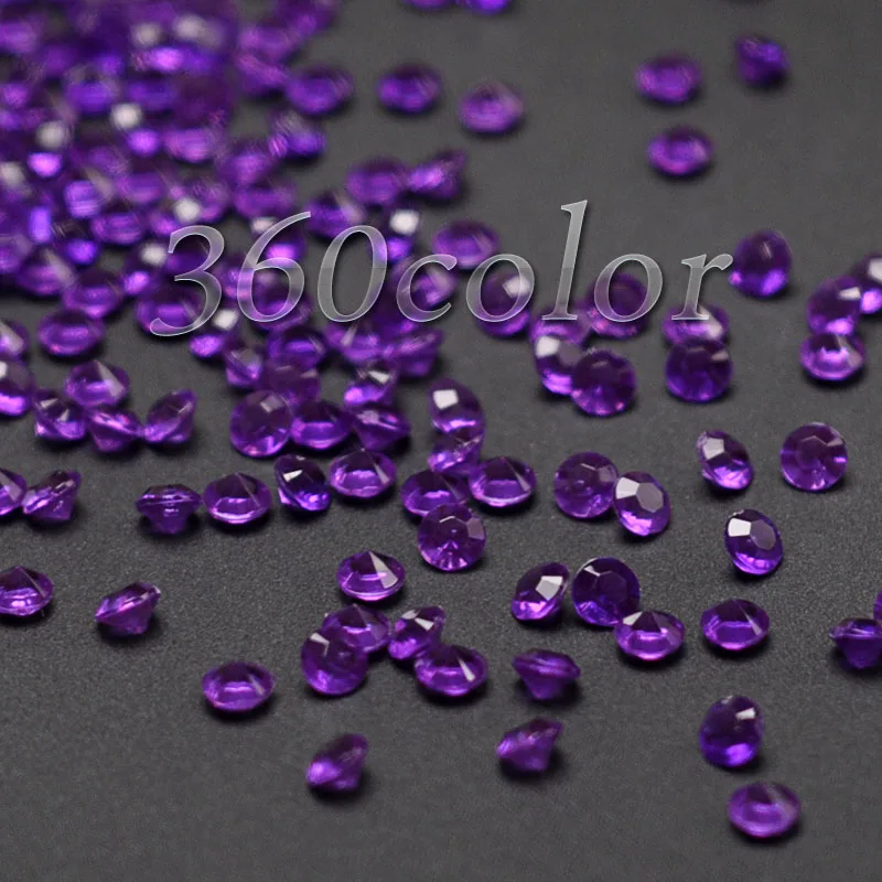 1000pcs/lot Diamond Confetti Artificial Crystal Wedding Table Scatter Bridal Shower Party Decoration 4.5mm 1/3Carat