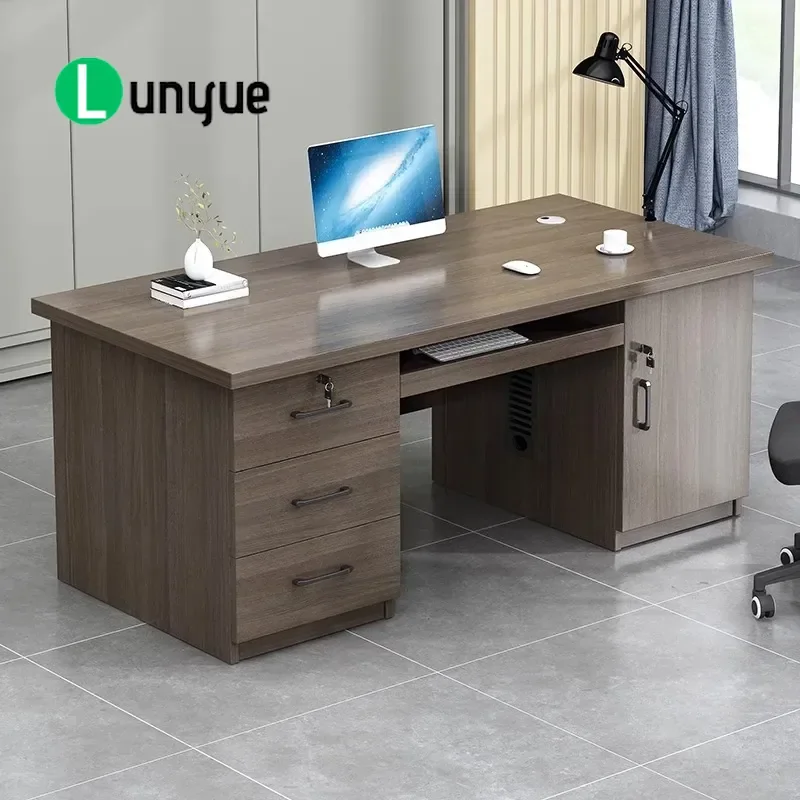 E0 Eco-Friendly Modern Office Desk Simple Staff Workstation Multi-Person Table and Chair Combo Minimalist Desktop for