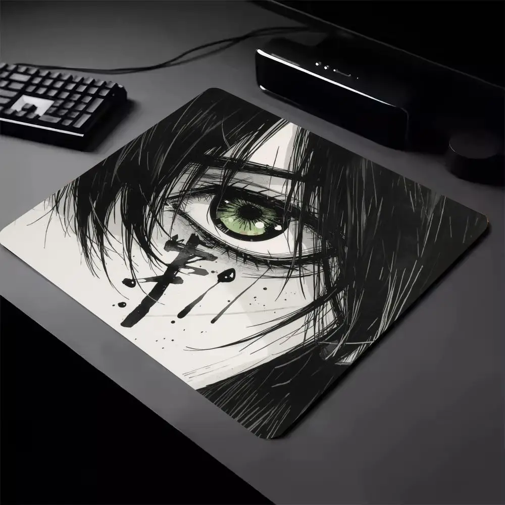 Anime Girls Eyes Mouse Pad 40X45cm Square Computer Office Game Table Mats Rubber Anti-slip Mousepads 22x18 Small Decor Desk Pads