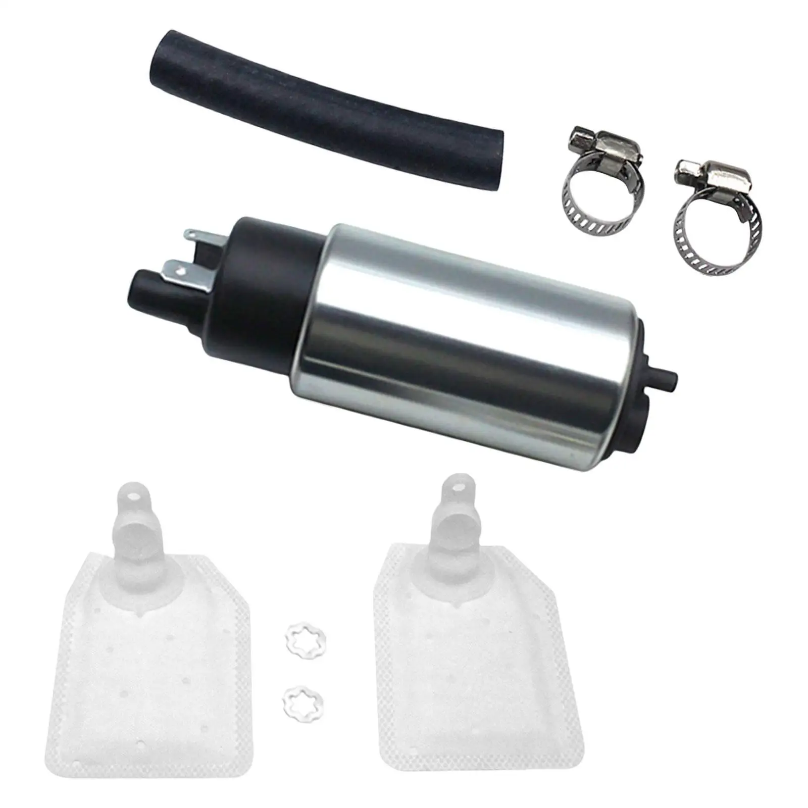 Replacement Motorcycle Fuel Pump Silver Black Petrol Pump 12v Pump for Yamaha YZFR125 YZ450F ZIF125