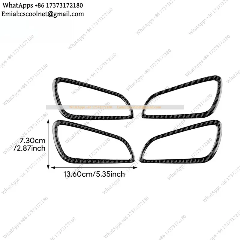 Real Soft Carbon Fiber Sticker For Focus SE ST Ecoboost 2012 2013 2014 LHD RHD Car Door Handle Frame Panel Trim Accessories
