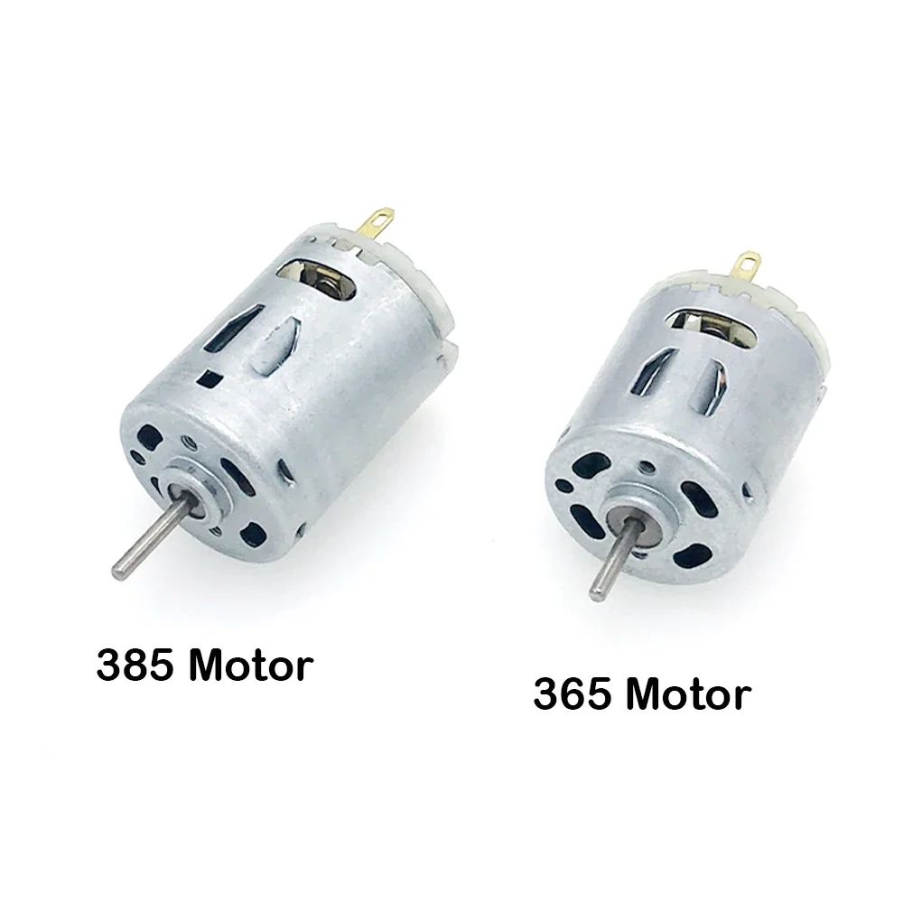 1PCS Mini 365 / 385 Electric Motor Large Torque DC 12V 11600RPM/10000RPM High speed Motor Hot Air Gun Drill Motor Handmade DIY