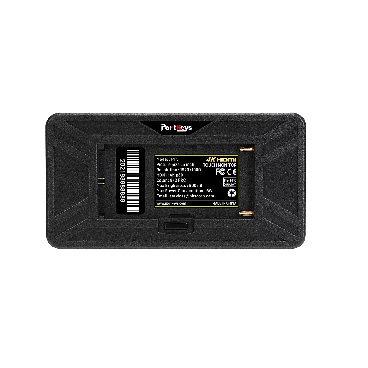 Aggiornamento P6/Monitor PT5 4k Cornice sottile e ultra stretta Monitor IPS da 5,5" Monitor portatile 3D LUT/Luma e RGB