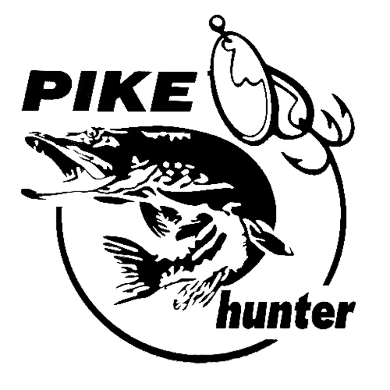 Pike Hunter Fish Fishing Animal Car Sticker Automobiles Motorcycles Exterior Accessories Vinyl Decal