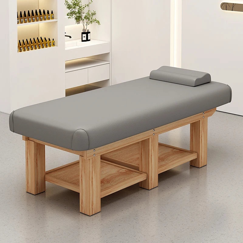 Electric Beauty Massage Table Latex Solid Wood Professional Knead Massage Beds Spa Ear Cleaning Salon Furniture Cama Masaje FYMB