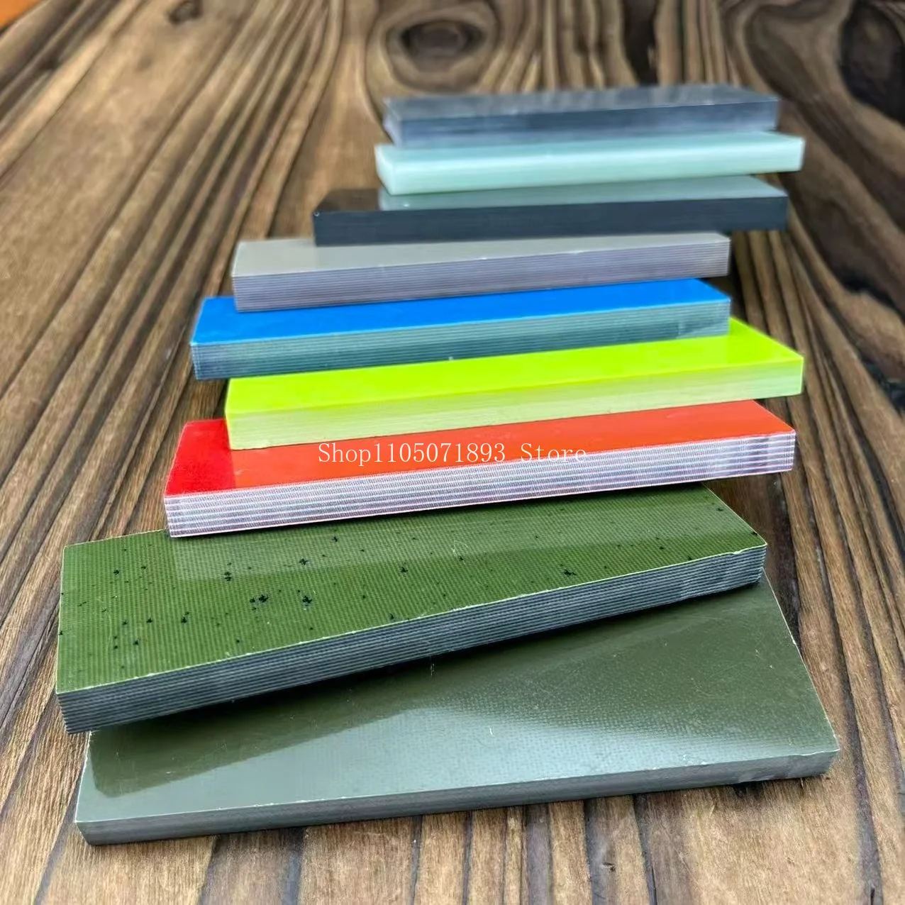 2 Pieces Multi-colors Composite G10 Knife Handle Material DIY Handmade Knife Handle Making Material Patch Material 120X40X8MM