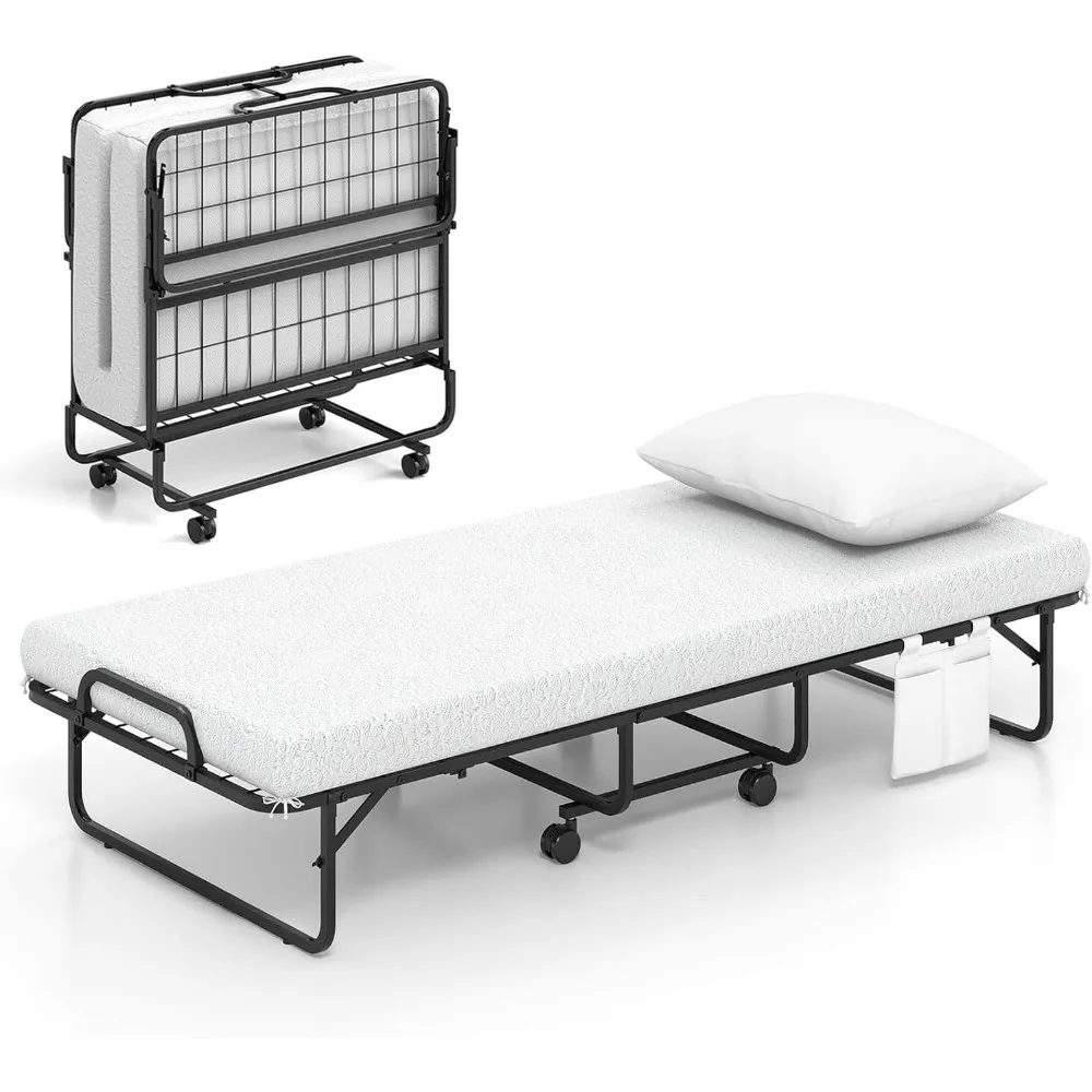 Folding Bed With Ma… - image
