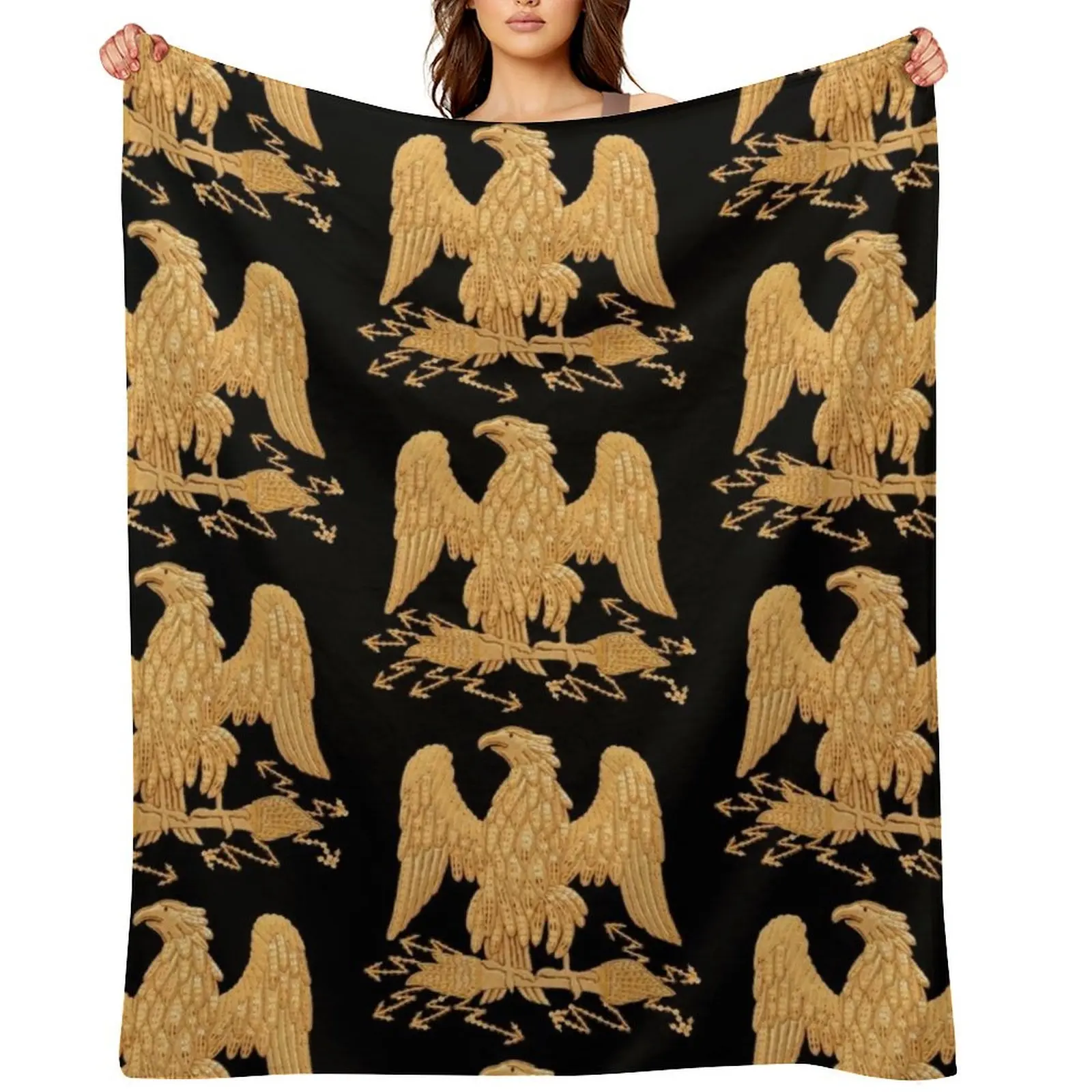 

Napoleonic French Imperial Eagle Throw Blanket decorative christmas gifts blankets and throws Baby Blankets