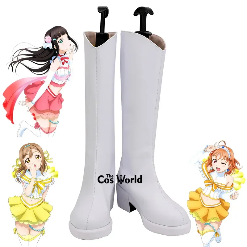 LoveLive! sunshine!! Aquarium aqours Takami Chika sakuruachi Riko Matsuura right Watanabe you anime customize cosplay shoes boot