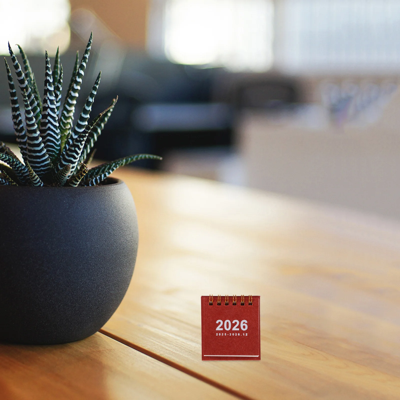 

Mini Desk Calendar 2026 Small Standing Flip Weekly Calendar for Daily Planning Home Office Decoration Red Small Desk Calendars