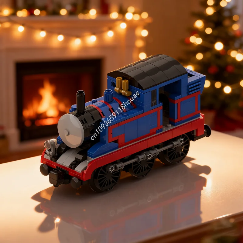 

394 шт. MOC Томас Локомотив, город, поезда, модель, строительные игрушки, блоки, строительная сборка, идея, рождественские подарки, образовательный кирпич