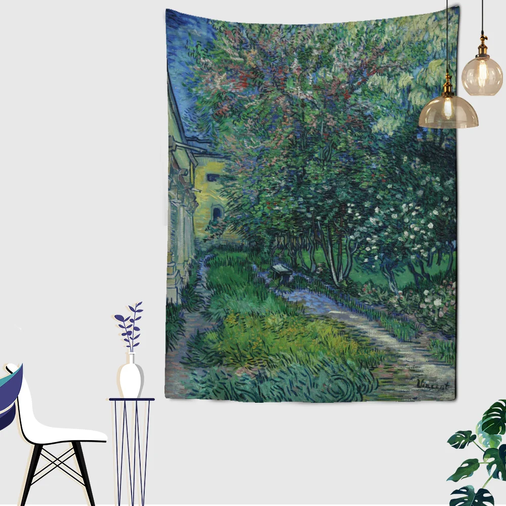 

Aspen of Saint Remy Tapestry Art Living Room Home Background Hanging Cloth Wall Decoration TAPIZ