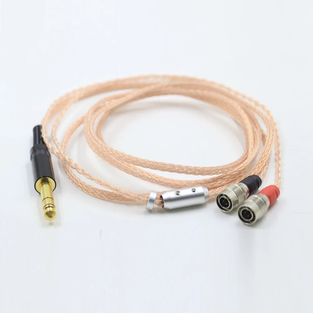 

New Pcocc Single Crystal Copper Audio Cable Headphone Upgrade Cables For Dan Clark Audio Mr Speakers Ether Alpha Dog Prime