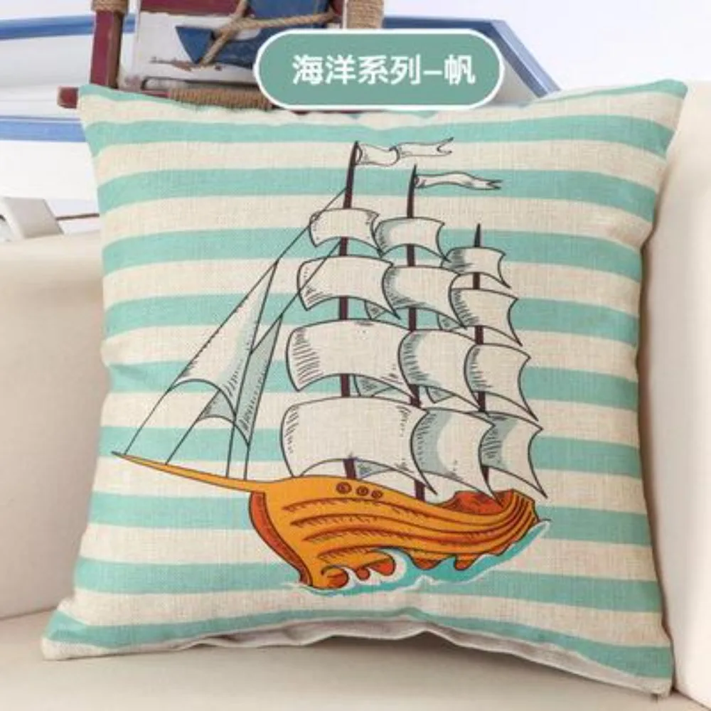 CIFbuy Luxury Marine Life Lumbar Pillow Case Cushion Cover Home Textiles Decorative Throw Pillows Chair Seat Supplies