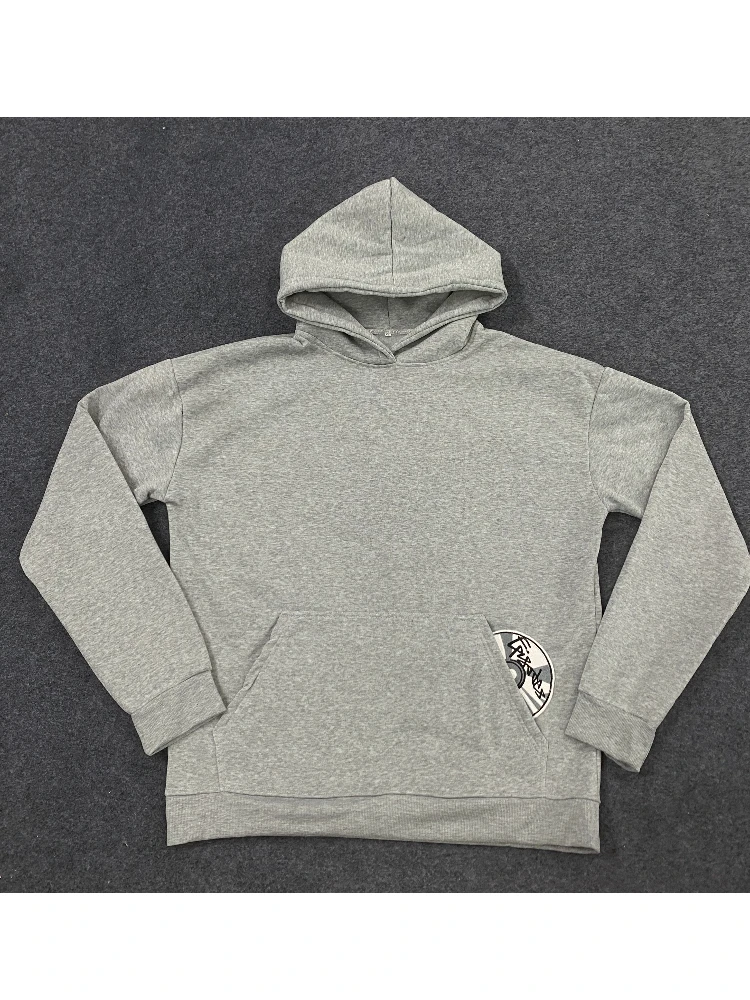 

Autumn 2025 Embroidered Long Sleeve Headless Round Neck Street Hoodie Hip Hop Punk Fashion Trend Personalized Hoodie Y2K Clothin