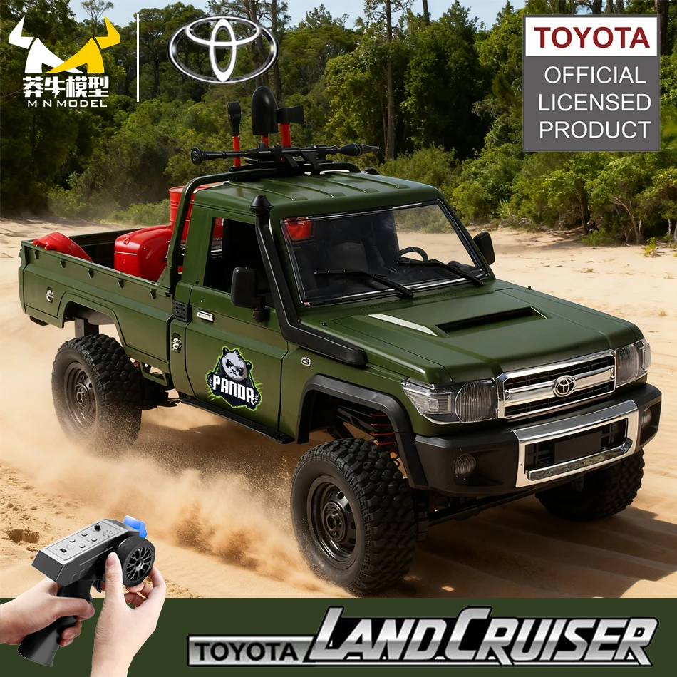 

MN MODEL 1:12 4WD RC Off-road Panda Car Adventure Shovel Tool All Terrain Vehicle Rock Crawler Climbing Truck Toy for Adult Gift