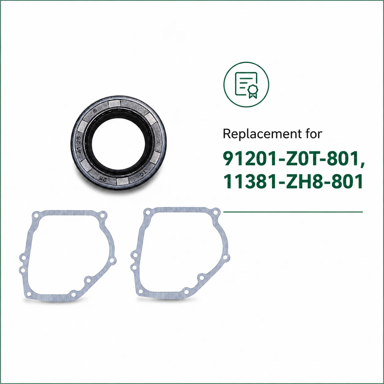 Crankcase Gasket Oil Seal Kit For Honda GX160 GX200 168F 5.5HP 6.5HP Engine Replace 91201-Z0T-801 11381-ZH8-801