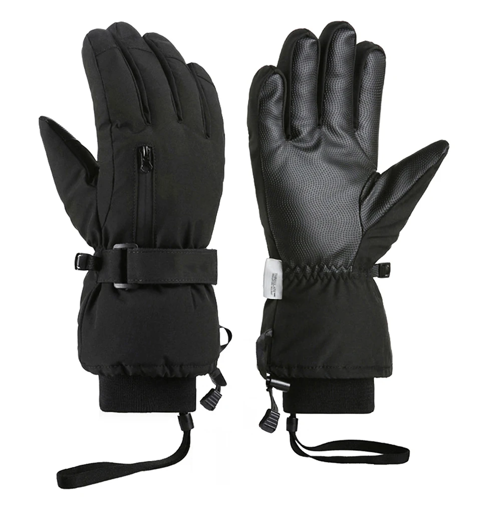 LOCLE Touchscreen-Skihandschuhe für Herren und Damen, warm, winddicht, zum Reiten, Wandern, Skifahren, Skateboarden, Snowboarden, Schneemobilhandschuhe – Detail 10