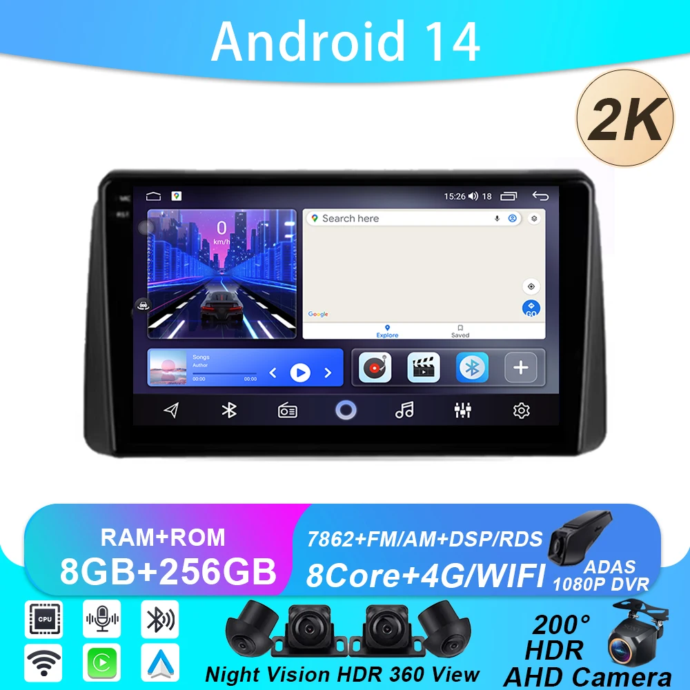 4G Android Auto For Chrysler Grand Voyager 5 2011 - 2015 For Dodge Grand Caravan 2008-2020 Car Radio Stereo Carplay No 2din DVD